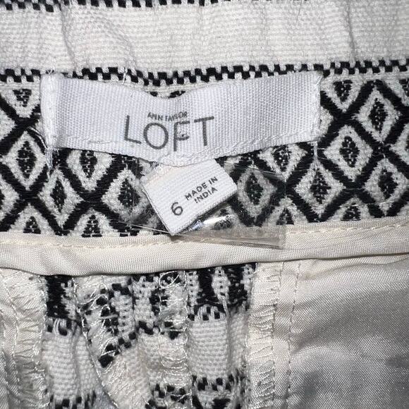 Ann Taylor loft women’s size 6 the Riviera striped texture pocketed shorts - Picture 5 of 7